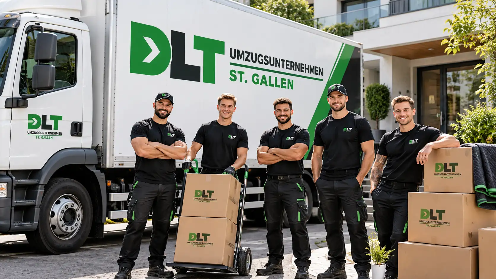 Umzugsteam von DLT Umzugsunternehmen St. Gallen
